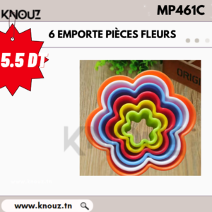 6 EMPORTE PIECES FLEURES