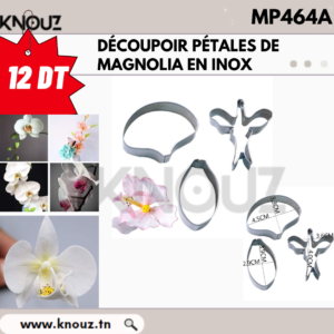 DÉCOUPOIR PÉTALES DE MAGNOLIA EN INOX